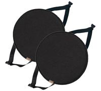 uyeoco Juego De 1/2/4/6 Cojín Redondo para Silla, 30cm/33cm/35cm/40cm con Hebilla Antideslizante, cojín de Asiento Suave para Taburete, jardín, Interior, Exterior, hogar(#6,2pcs 33cm/13in)