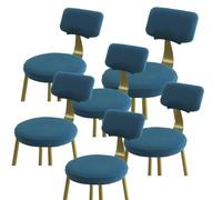 uyeoco Stretch Bar Stool Covers, Soft Spandex Bar Stool Covers with Backs Printing Bar Chair Covers with Elastic Bottom Machine Washable for Home Kitchen Dining Room Pub Counter(Color 26,6pcs)