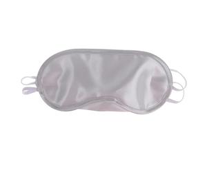 UYFRD 1/2/3/4 máscaras de seda para ojos, sombra de ojos, sombra suave, para viajes, parche natural para dormir, para mujeres y hombres (plata, 4 unidades)