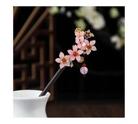 UYFRD 1 horquilla de madera para el pelo de estilo chino con borla elegante para mujer, accesorios para el pelo vintage (C)