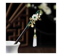 UYFRD 1 horquilla de madera para el pelo de estilo chino con borla elegante para mujer, accesorios para el pelo vintage (14)