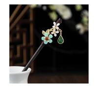 UYFRD 1 horquilla de madera para el pelo de estilo chino con borla elegante para mujer, accesorios para el pelo vintage (17)