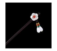 UYFRD 1 horquilla de madera para el pelo estilo chino con borla elegante para mujer, accesorios para el pelo vintage (10)