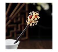 UYFRD 1 horquilla de madera para el pelo estilo chino con borla elegante para mujer, accesorios para el pelo vintage (5)