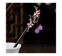 UYFRD 1 horquilla de madera para el pelo estilo chino con borla elegante para mujer, accesorios para el pelo vintage (7)