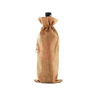 UYFRD 10 bolsas de vino, fundas para botellas de vino, bolsa de champán, bolsa de embalaje de arpillera, para decoración de bodas y fiestas, Brown, Talla única