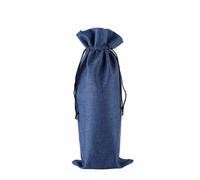 UYFRD 10 bolsas de vino, fundas para botellas de vino, bolsa de champán, bolsa de embalaje de arpillera, para decoración de bodas y fiestas, Blue, Talla única