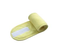 UYFRD 2 diademas ajustables y anchas para el pelo, para yoga, spa, baño, ducha, maquillaje, lavado de cara, cosméticos, para mujeres, accesorios de maquillaje (amarillo)