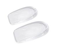 UYFRD 2 plantillas invisibles de silicona para aumentar la altura, inserciones de gel para levantar el talón, protector transparente para el cuidado de los pies, inserto elástico para zapatos, 3 cm