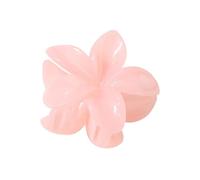UYFRD 3 piezas hermosas y modernas de tamaño grande de 8 cm, flor de plumeria de 13 cm, pinza cuadrada mate, accesorios para el cabello para mujeres (rosa gelatina)