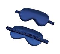 UYFRD Antifaz para dormir de seda sintética para mujer, portátil, para viajes, siesta, para dormir, máscara de noche (azul oscuro, 3 unidades)