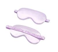 UYFRD Antifaz para dormir de seda sintética para mujer, portátil, para viajes, siesta, para dormir, máscara de noche (morado claro, 4 unidades)