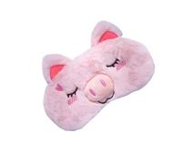 UYFRD Bonito antifaz para dormir, vendaje de felpa para los ojos, para dormir para niñas y mujeres, parche para dormir con animales, siesta, relajarse, cuidado de la salud (11)