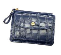 UYFRD Cartera de moda para mujer con bolsillo con cremallera, monedero de piel sintética, monedero multitarjetero, cartera pequeña, Blue, Talla única
