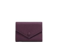 UYFRD Cartera de piel sintética, pequeña para mujer, tarjetero de lujo, multiusos, con cremallera, monedero corto, Purple, Talla única