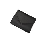 UYFRD Carteras para mujer con cierre pequeño para tarjetas de crédito de piel sintética, monedero femenino, monedero corto para mujer, Black, 1 pieza