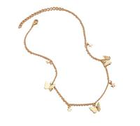 UYFRD Collar con colgante de estrella de color dorado para mujer, gargantilla de moda para mujer, joyería simple para mujer, regalo de joyería de estrella de pentágono, talla única, Ágata