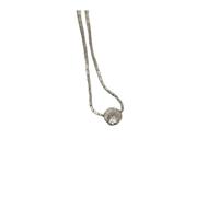 UYFRD Collar de acero inoxidable chapado en oro, delicado y minimalista, con circonita antideslustre, cadena redonda de piedra transparente para mujer, talla única, Ágata