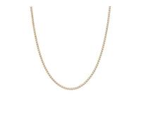 UYFRD Collar de cadena de tenis de 2 mm para mujer, color dorado, cadena de cuello de acero inoxidable para mujer, joyería de moda, talla única, 40 cm y 5 cm. Color dorado, Ágata