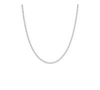 UYFRD Collar de cadena de tenis de 2 mm para mujer, color dorado, cadena de cuello de acero inoxidable para mujer, joyería de moda, talla única, 35 cm y 5 cm. Color acero, Ágata