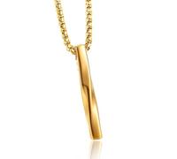 UYFRD Collar largo de moda con colgante geométrico de cadena larga para hombre, joyería personalizada para regalo de aniversario, talla única, Ágata