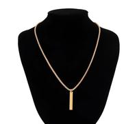 UYFRD Collar minimalista con colgante geométrico para hombre, cadena de caja, gargantilla en el cuello, cuello callejero, fiesta, niño, talla única, Ágata