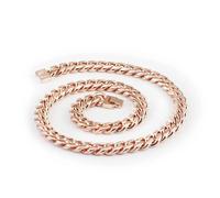 UYFRD Collar para hombre, cadena de oro rosa, collares de acero inoxidable, accesorios para hombres y mujeres, joyería de moda punk, talla única, Ágata