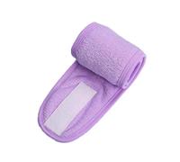 UYFRD Diademas de color sólido multifunción para mujer, para lavar la cara, yoga, maquillaje, con velcro, ajustables, accesorios para el cabello (color morado)