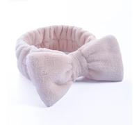 UYFRD Diademas de lazo sólido para mujer, forro polar coral, maquillaje, spa, lavado facial, turbante para la cabeza, toalla para el pelo, accesorios para la cabeza (Ya Fen)