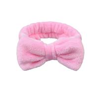 UYFRD Diademas de lazo sólido para mujer, forro polar coral, maquillaje, spa, lavado facial, turbante para la cabeza, toalla para el pelo, accesorios para la cabeza (B)