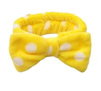 UYFRD Diademas de lazo suave para spa, yoga, color sólido, forro polar coral, bandas elásticas para el cabello, para mujer, para lavar la cara, bonitos accesorios de maquillaje (A4)