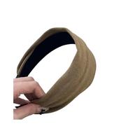 UYFRD Diademas para el pelo de otoño e invierno de tela de terciopelo morado con bordes anchos para mujer, diseño de nicho, accesorios para el cabello con parte superior de calavera alta (4)