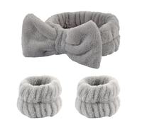 UYFRD Diademas para lavar la cara, muñequeras para mujer, absorbentes, impermeables, para maquillaje, lavado facial, accesorios para el cabello (H)