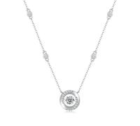 UYFRD Encantadores collares de moissanita para mujer, gargantilla de diamantes de mosanita hueca, collar de boda, talla única, Ágata