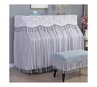 UYFRD Funda de encaje vertical para piano todo incluido, a prueba de polvo, funda protectora para teclado (04, piano, taburete individual)