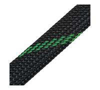 UYFRD Funda trenzada extensible de PET de alta densidad de 5 m, 2, 4, 6, 8, 10, 12, 14, 16, 18, 20, 25, 30, 40 mm, protección aislada, para bricolaje (negro UV verde, 25 mm x 5 metros)