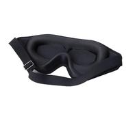 UYFRD Máscara de dormir 3D con los ojos vendados, máscara de ojos de espuma viscoelástica suave, sombra de ojos, 99% de bloqueo de luz (negro, 2 unidades)
