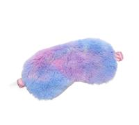 UYFRD Máscara de dormir para dormir con los ojos vendados, máscara de ojos de felpa suave, lindo amor, nube, máscara de felpa, parche para siesta, cubierta de ojos para la salud (azul colorido)