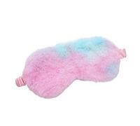 UYFRD Máscara de dormir para dormir con los ojos vendados, máscara de ojos de felpa suave, lindo amor, nube, máscara de felpa, parche para siesta, cubierta de ojos para la salud (morado colorido)