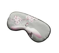 UYFRD Máscara de seda para dormir, antifaz para dormir, para la noche, verano, transpirable, para los ojos, vendas, viajes, siesta, ayuda para dormir (verde claro)