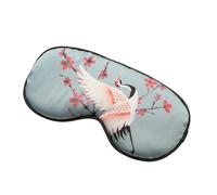 UYFRD Máscara de seda para dormir, antifaz para dormir para los ojos, noche, verano, transpirable, con parche para ojos, vendas para viajes, siesta, ayuda para dormir (azul claro)