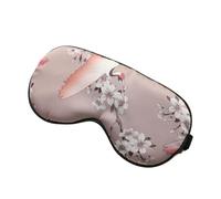 UYFRD Máscara de seda para dormir para los ojos, para la noche, verano, transpirable, con parche para ojos, vendas para viajes, siesta, ayuda para dormir (morado claro)