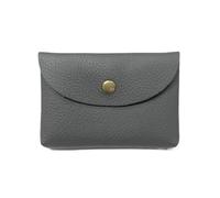 UYFRD Mini bolsillo de cuero con hebilla simple de cuero vacuno de gran capacidad para tarjetas, monedero, tarjeta bancaria, bolsa para auriculares, gris oscuro, 2 unidades