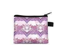 UYFRD Monedero pequeño para mujer, diseño multicolor, lindo bolso de monedas con estampado de flores de mandala, funda para tarjetas de crédito, mini monedero, 011, Talla única