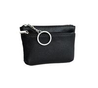 UYFRD Monederos de piel sintética para mujer, pequeña superficie suave, monedero, monedero, monedero pequeño, Black, 2 unidades