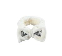 UYFRD OMG - Diademas versátiles con lazo para niñas y mujeres, turbantes suaves, bandas elásticas para el cabello, forro polar coral, accesorio de maquillaje (6)