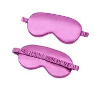 UYFRD Parche de seda de imitación para los ojos, máscara para dormir, para viajes, relajación, protección para dormir, herramientas suaves para el cuidado de los ojos (morado, 2 unidades)