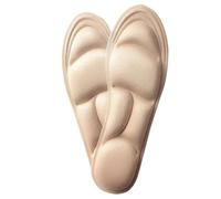 UYFRD Plantilla deportiva 5D de espuma viscoelástica para zapatos, mujeres y hombres, desodorante, transpirable, para correr, para el cuidado de los pies (piel, 41-42)