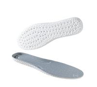 UYFRD Plantilla deportiva para correr para zapatos, suave, absorbe los golpes, soporte de arco plantar, plantillas para pies (1 par, gris, 41-42)