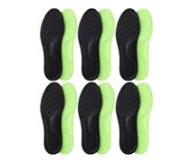 UYFRD Plantillas ortopédicas unisex de espuma viscoelástica, plantilla desodorizante, absorbe el sudor, accesorios suaves para zapatos (color negro (12 unidades), 35-36)